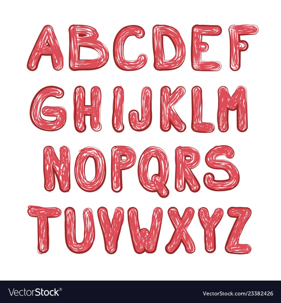 a b c design Bulan 2 Doodle font funky alphabet abc design Royalty Free Vector