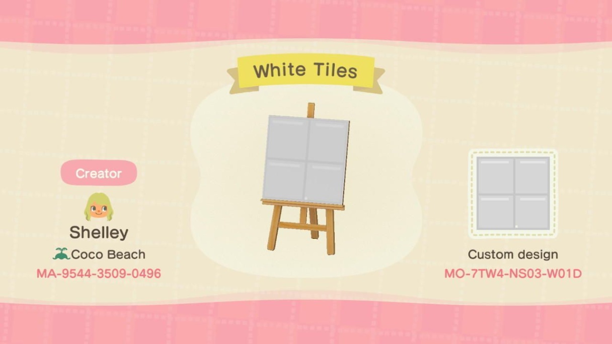 acnh flooring designs Bulan 5 Cute White Tile Flooring Animal Crossing