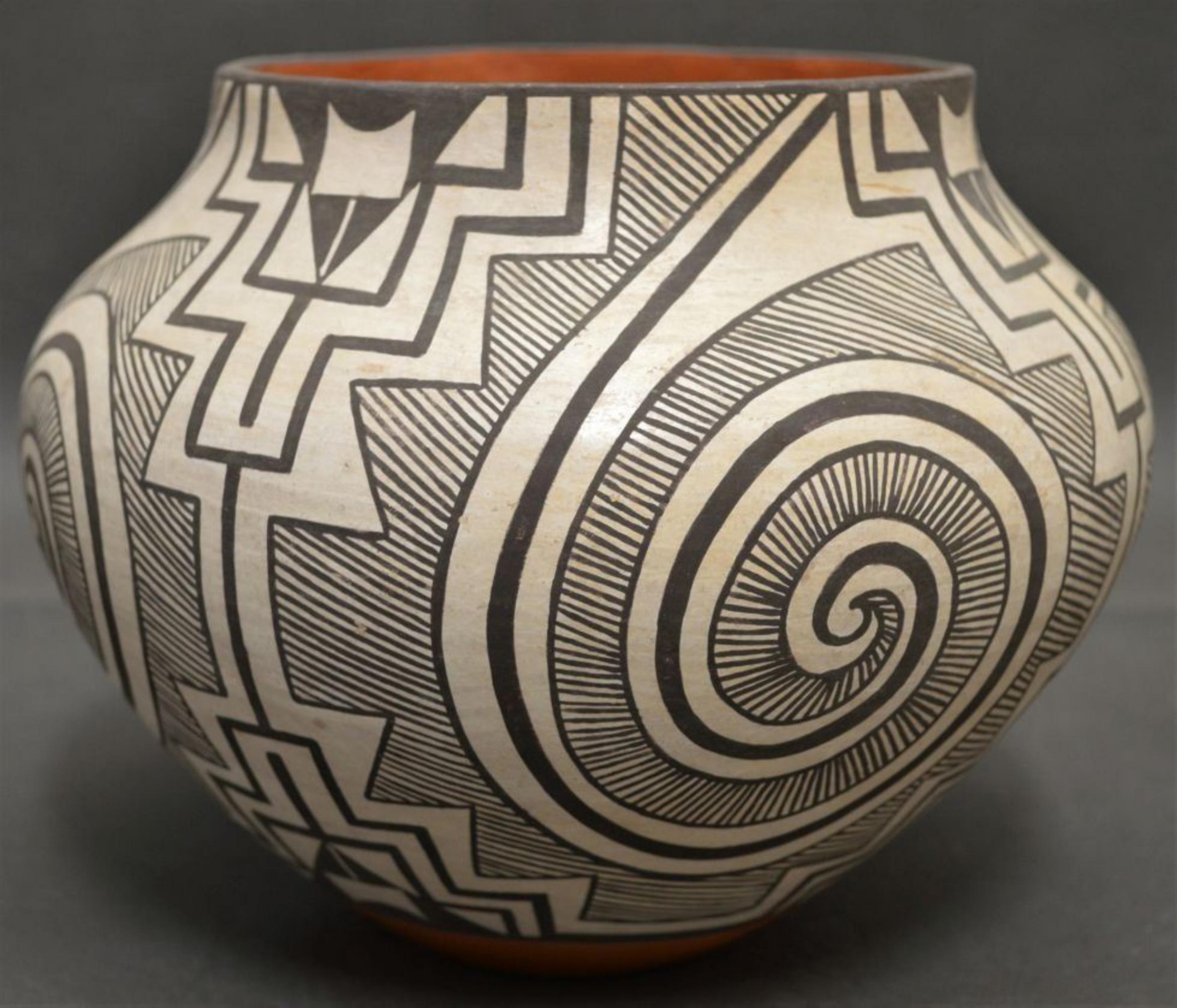 acoma pottery designs Bulan 5 Native American, Vintage Acoma Pottery Olla, by Adrienne Roy Keene, Ca