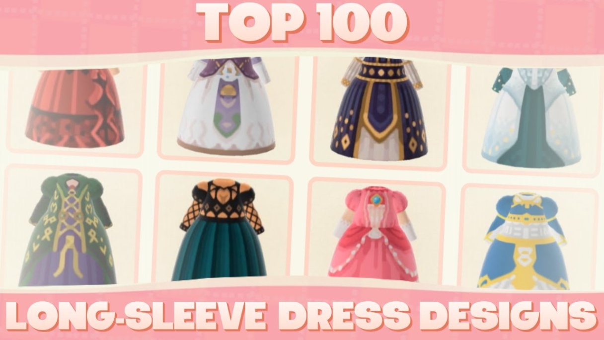 acnh dress designs Bulan 5 Top  Custom Long-Sleeve Dress Designs For Animal Crossing New Horizons!