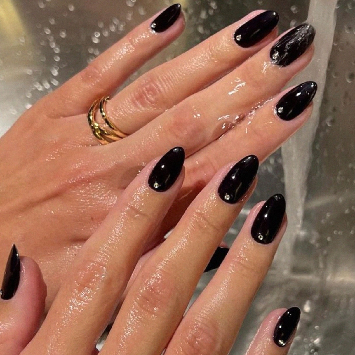 edgy black nail designs Niche Utama Home Black Nails Are In, Here