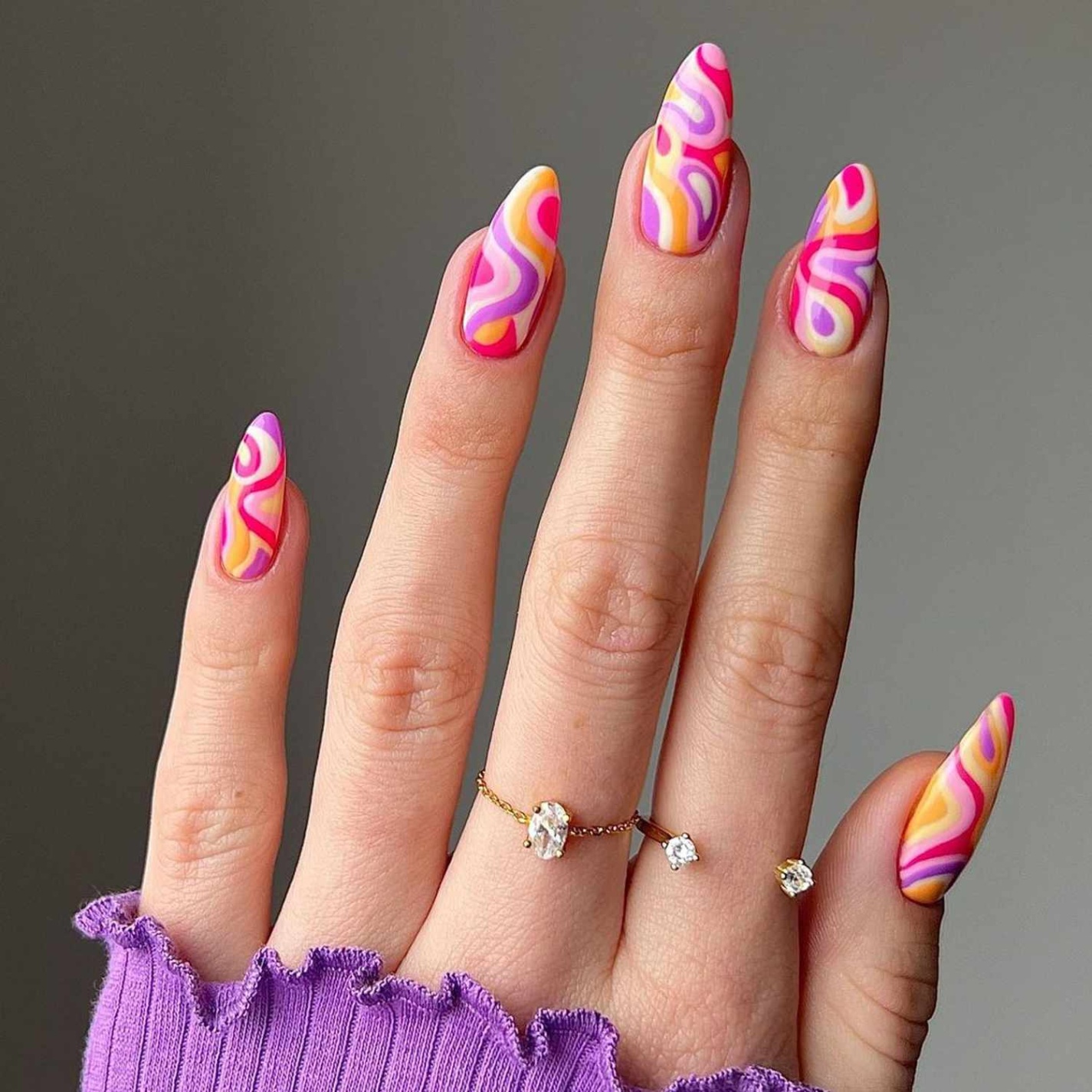 swirl nail designs Niche Utama Home  Swirl Nail Designs That Leave Us Spinning