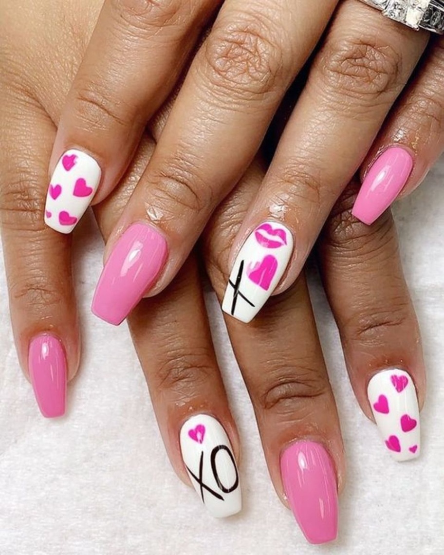 pink valentine nail designs Niche Utama Home + Easy Valentines Nail Art Ideas You