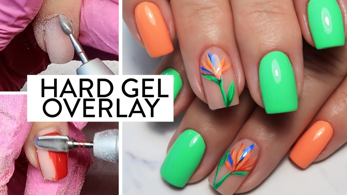 overlay nail designs Niche Utama Home Hard Gel Overlay & Tropical Nail Art! Watch Me Work Short Nails
