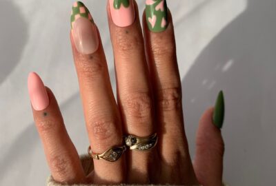 Get Fabulously Chic With These Trendy Pink And Green Nail Designs!