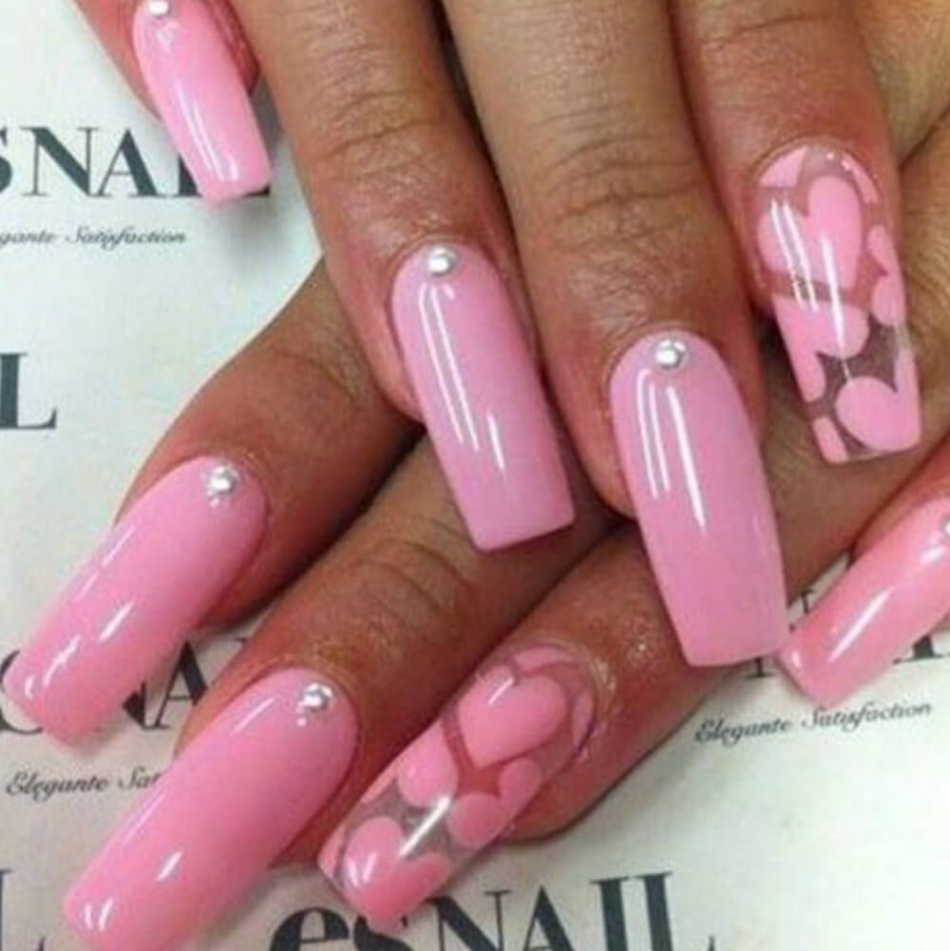 pink valentine nail designs Niche Utama Home  Valentine